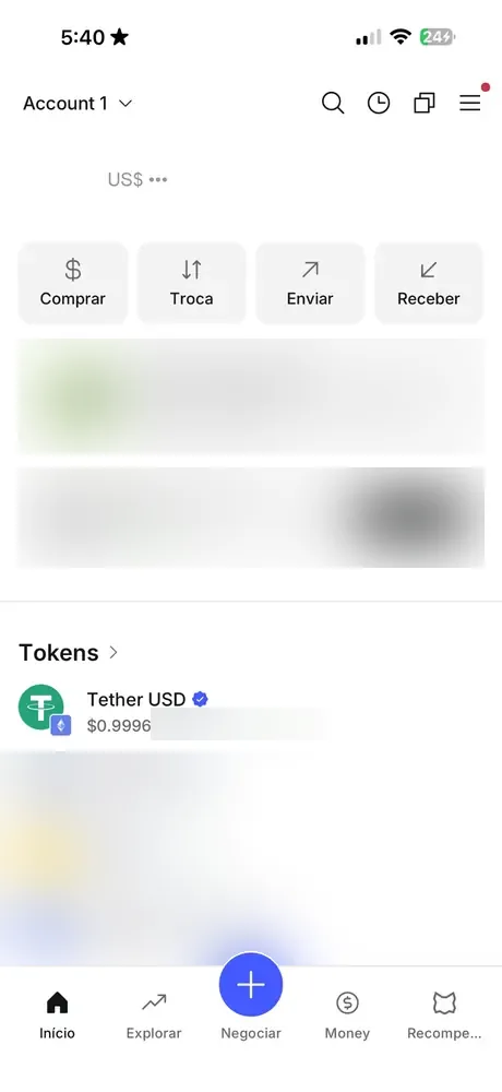 MetaMask: tela inicial